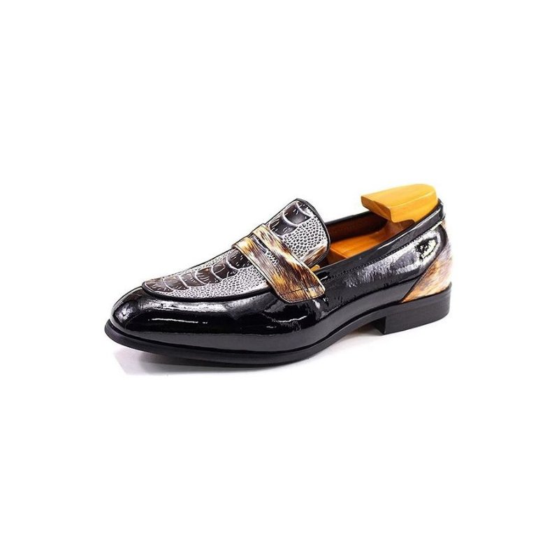 Pánska Spoločenská Obuv Classic Elegant Brogues - Čierna