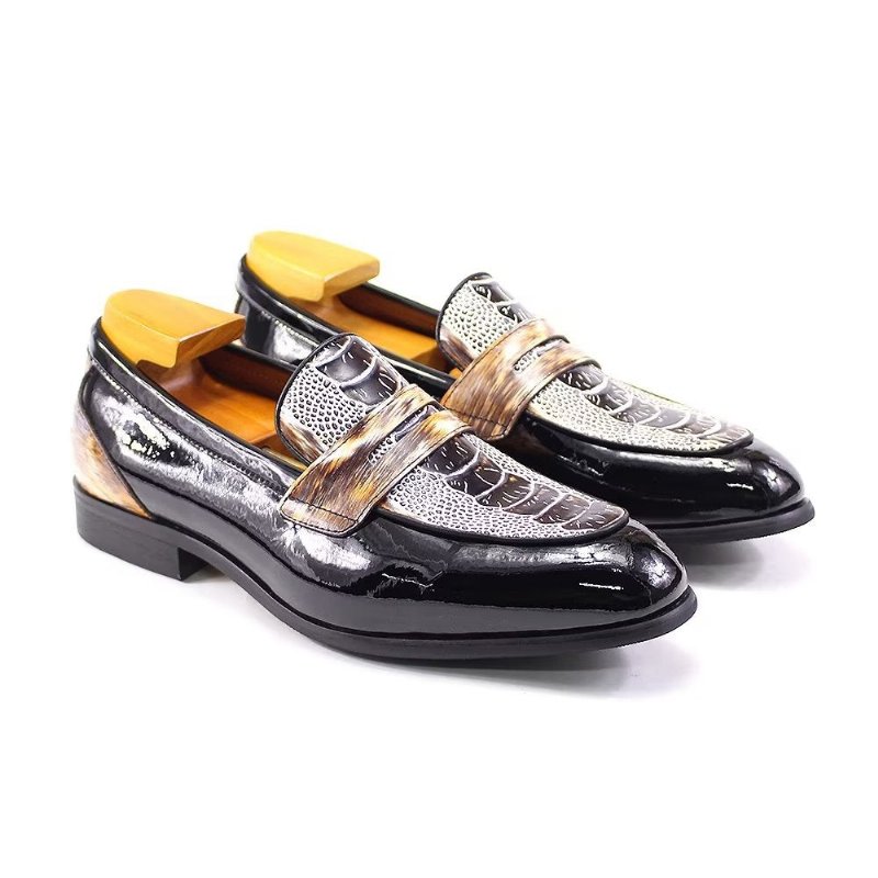 Pánska Spoločenská Obuv Classic Elegant Brogues - Čierna