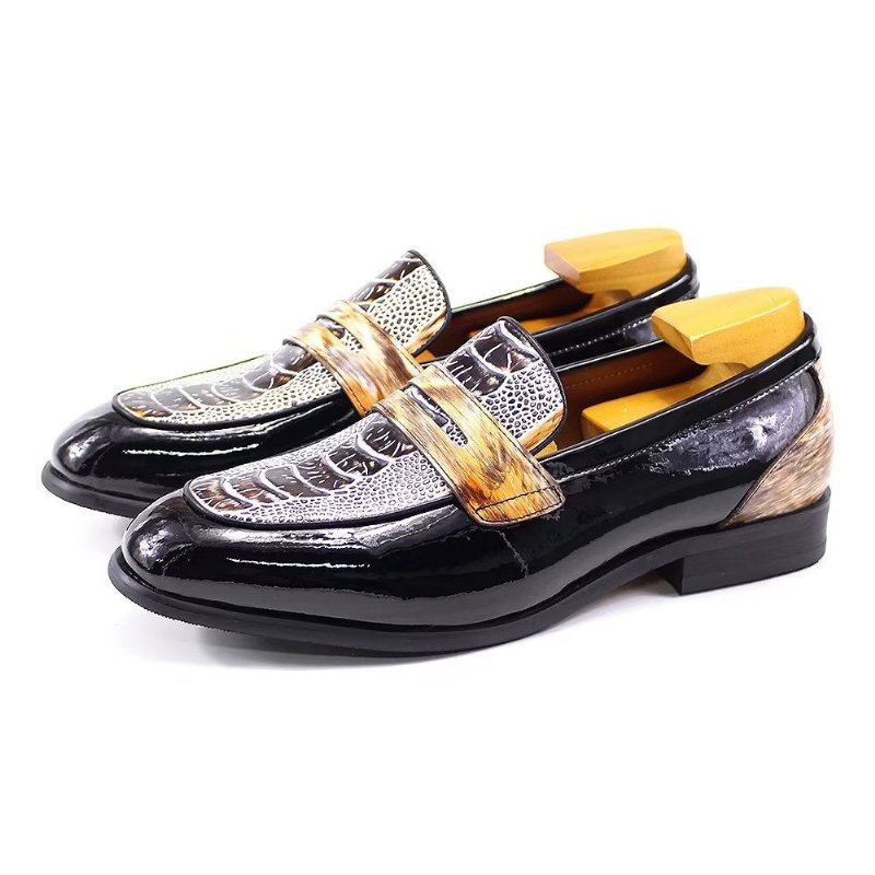 Pánska Spoločenská Obuv Classic Elegant Brogues - Čierna