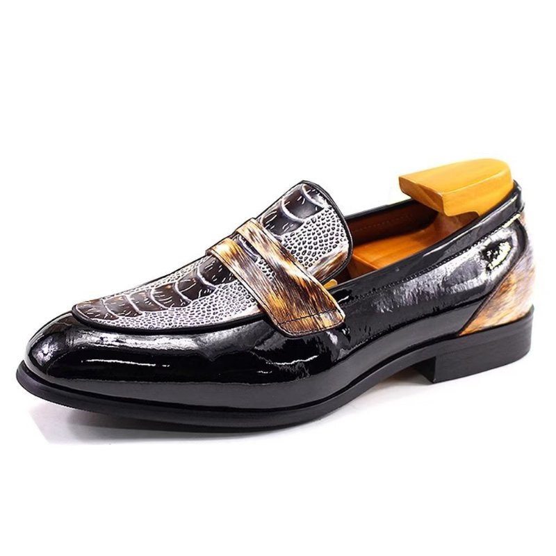 Pánska Spoločenská Obuv Classic Elegant Brogues - Čierna