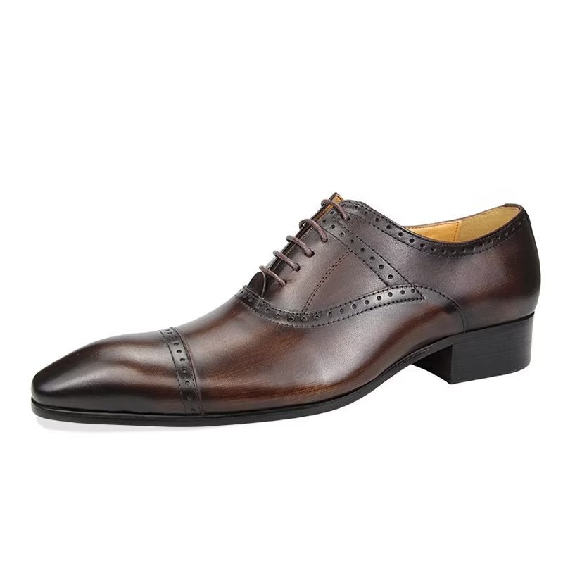 Pánska Spoločenská Obuv Deluxe Oxford Lavishnuptial Brogues - Káva