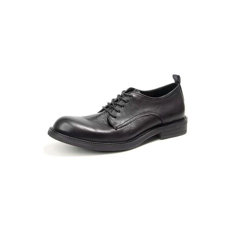 Pánska Spoločenská Obuv Elegantné Retro Kožené Šaty Brogue Oxford - Čierna