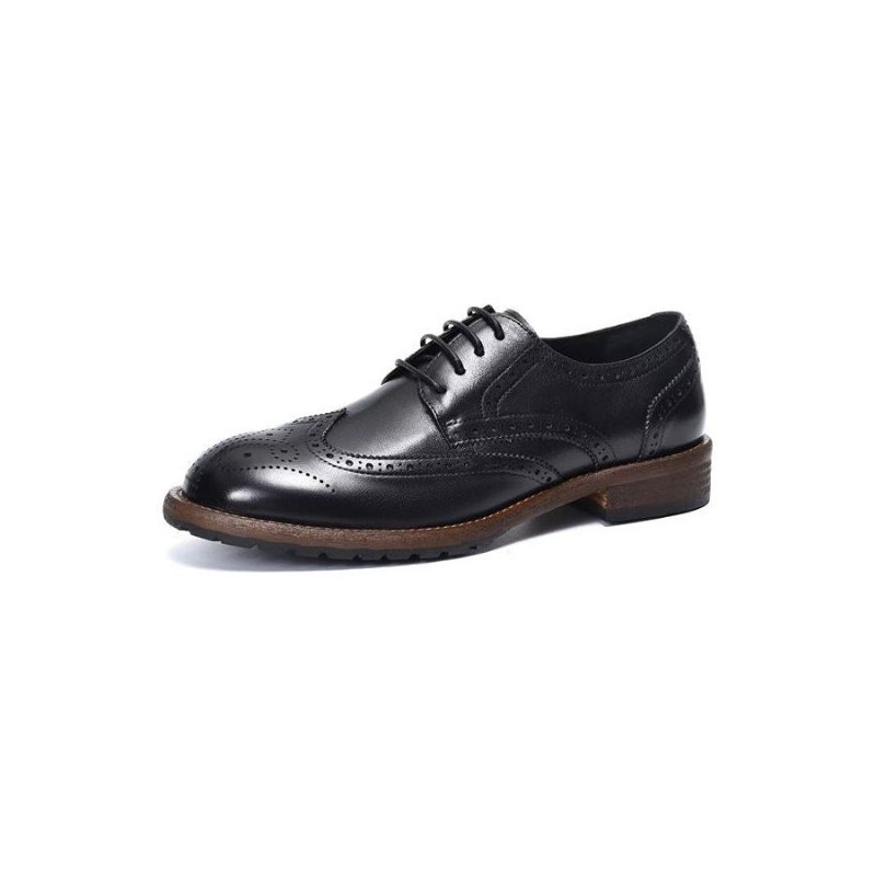 Pánska Spoločenská Obuv Exquisite Brogues - Čierna