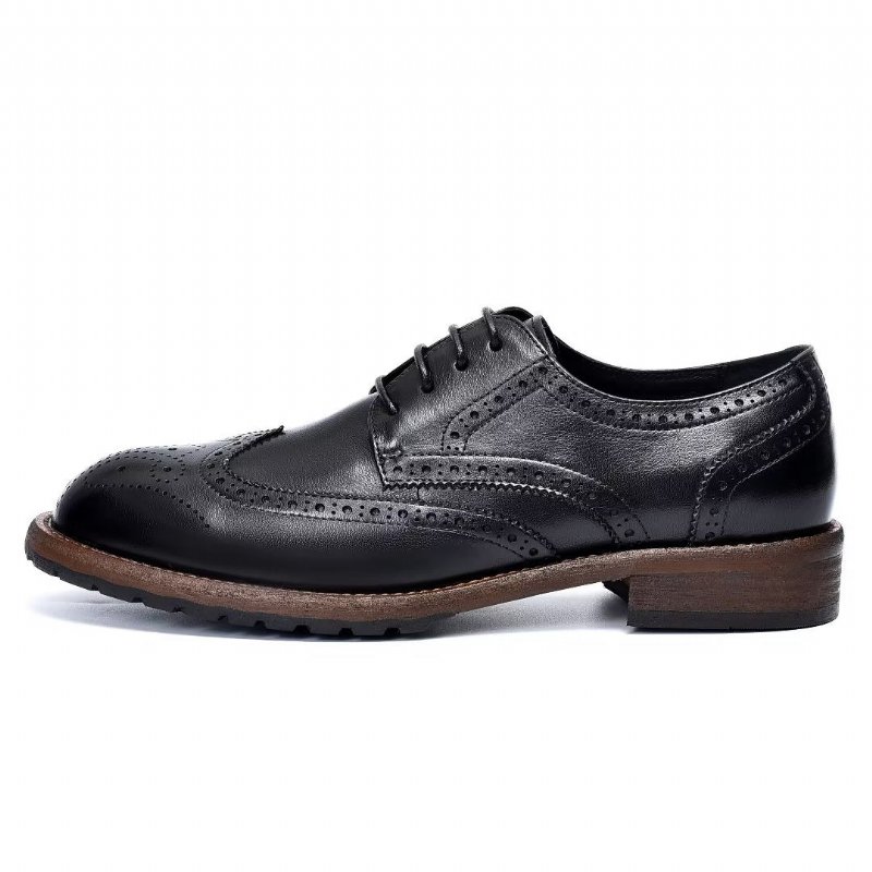 Pánska Spoločenská Obuv Exquisite Brogues - Čierna