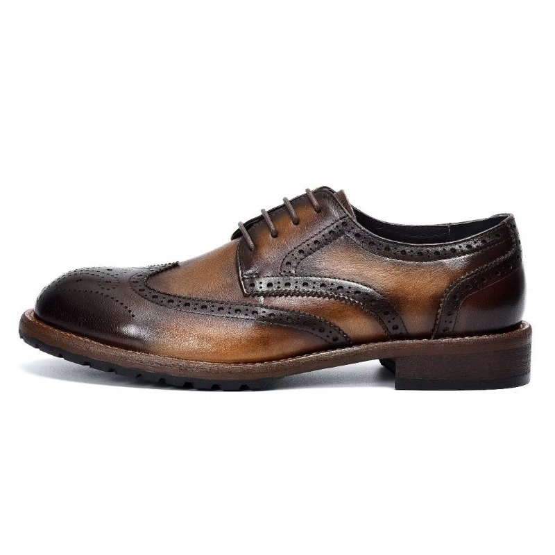 Pánska Spoločenská Obuv Exquisite Brogues - Káva