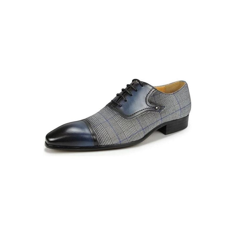 Pánska Spoločenská Obuv Luxusné Kožené Elegantné Svadobné Oxford Topánky Brogue