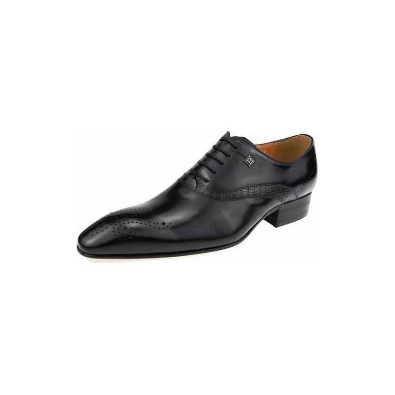 Pánska Spoločenská Obuv Modish Wedding Brogues - Čierna