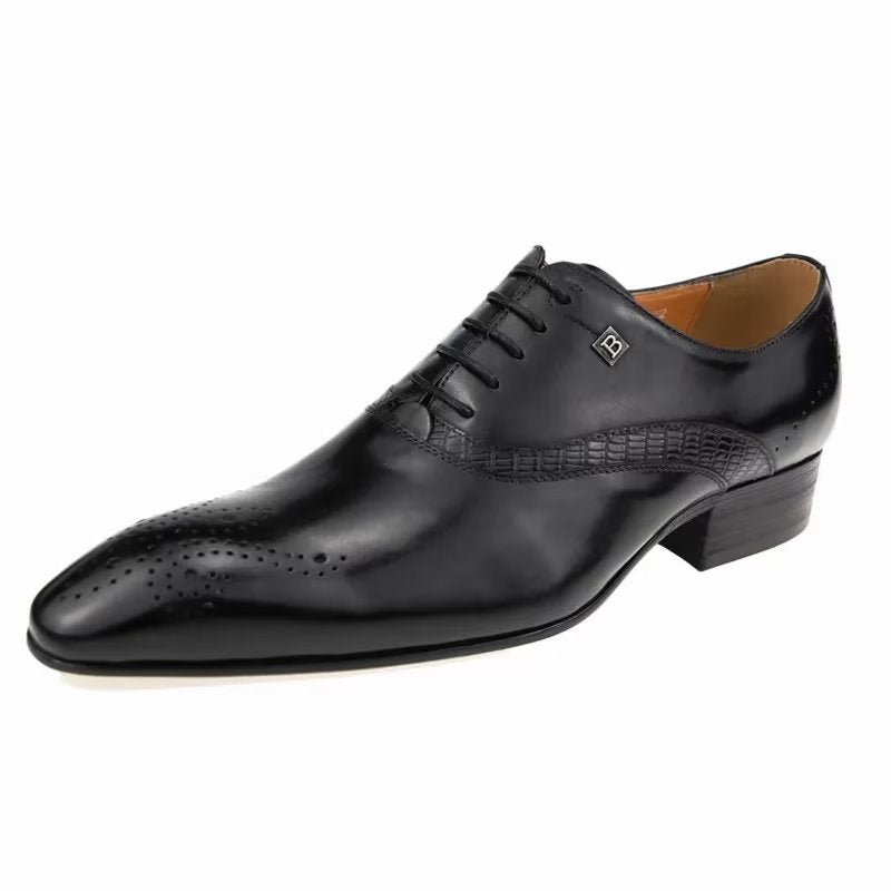 Pánska Spoločenská Obuv Modish Wedding Brogues - Čierna