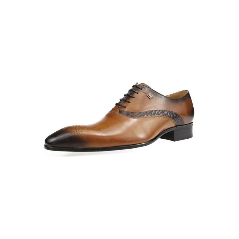 Pánska Spoločenská Obuv Modish Wedding Brogues - Hnedá