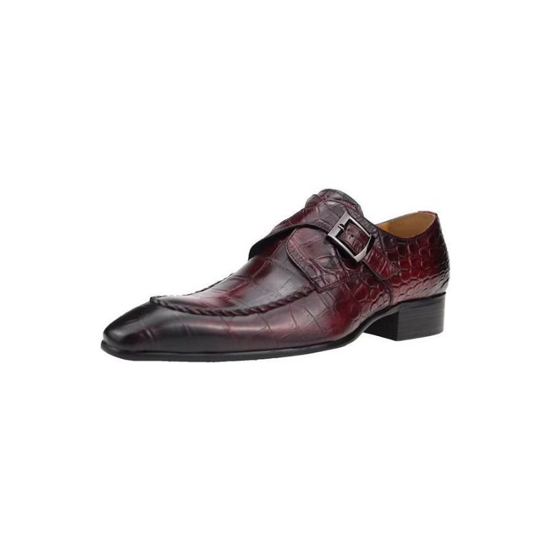 Pánska Spoločenská Obuv Originálna Koža Luxusné Elegantné Svadobné Oxford Topánky Brogue - Červená