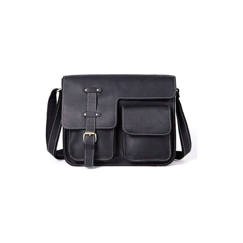 Pánske Aktovky Luxusná Exotic Leather Vintage Flap Crossbody Aktovka