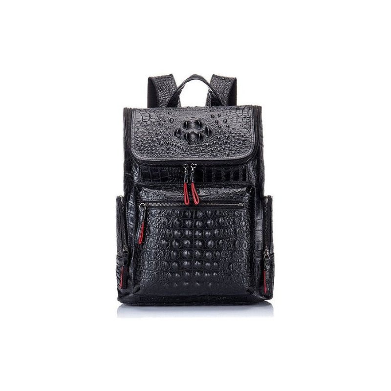 Pánske Batohy Exotic Zipper Softback Flap Backpack - Káva