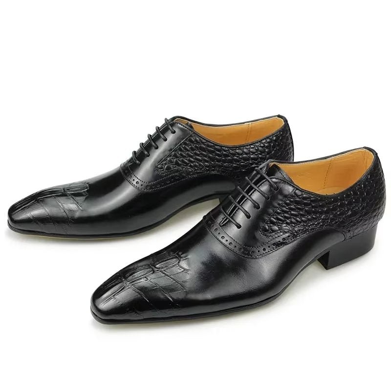 Pánske Formálne Topánky Luxusné Kožené Opulent Brogue Svadobné Oxford