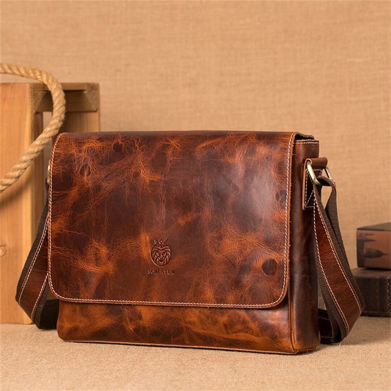 Pánske Kabelky Cez Rameno Aristocrat Urban Leather Portfolio - Hnedá