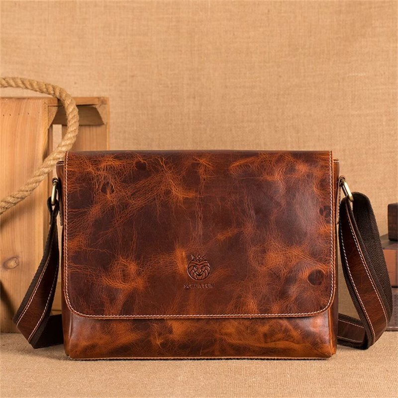 Pánske Kabelky Cez Rameno Aristocrat Urban Leather Portfolio - Hnedá