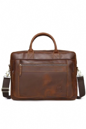 Pánske Kabelky Cez Rameno Classic Square Leather Brief