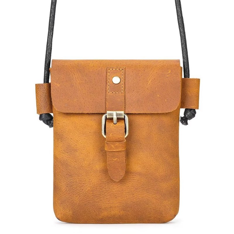 Pánske Kabelky Cez Rameno Luxusná Crossbody Kabelka Crazy Horse