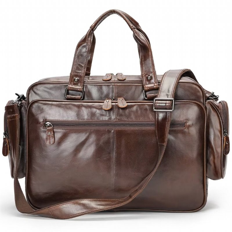 Pánske Kabelky Cez Rameno Metropolitan Maverick Leather Bag - Káva