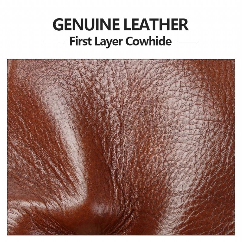 Pánske Kabelky Cez Rameno Regal Square Leather Portfolio - Červená Hnedá