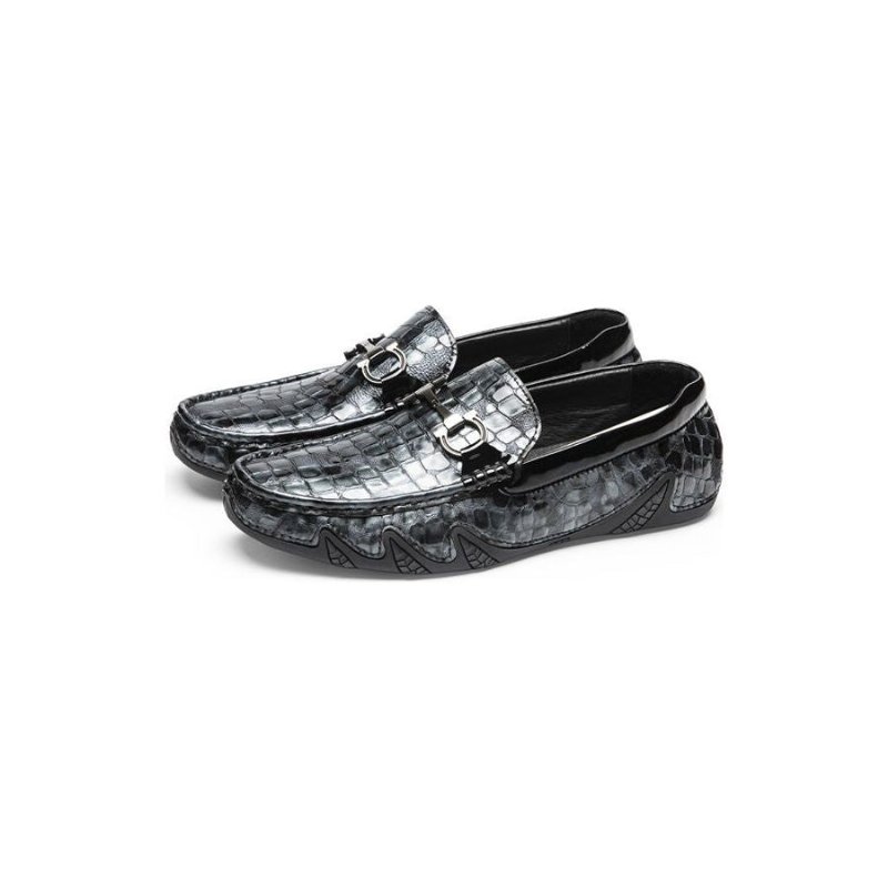 Pánske Mokasíny Alligator Slip-on - Modrá