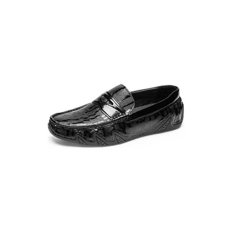 Pánske Mokasíny Croc Pattern Elegant Slip On Loafers