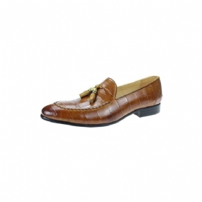 Pánske Mokasíny Croc Pattern Modish Slip On Loafers