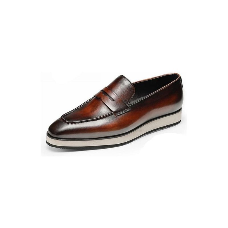 Pánske Mokasíny Exotic Pointed Toe Slip-on Brogues