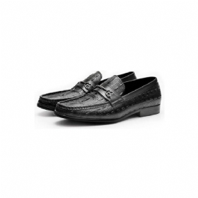 Pánske Mokasíny Luxusné Leather Slip-on Crocbreeze