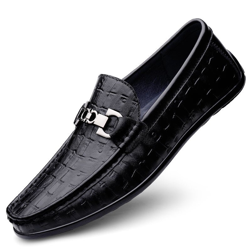 Pánske Mokasíny Modish Croctex Slip-on Driving - Čierna