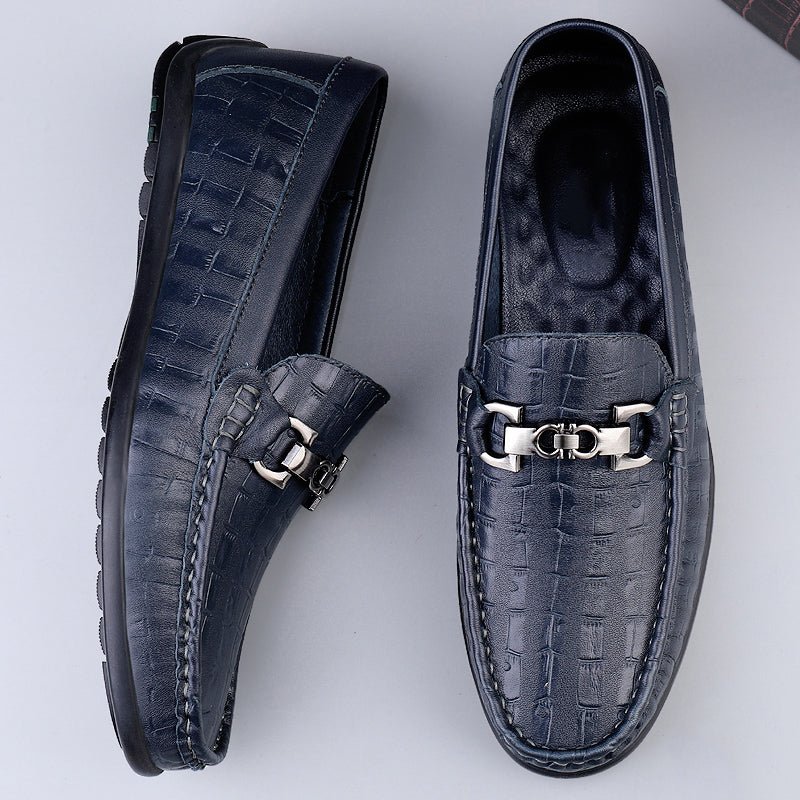 Pánske Mokasíny Modish Croctex Slip-on Driving - Modrá