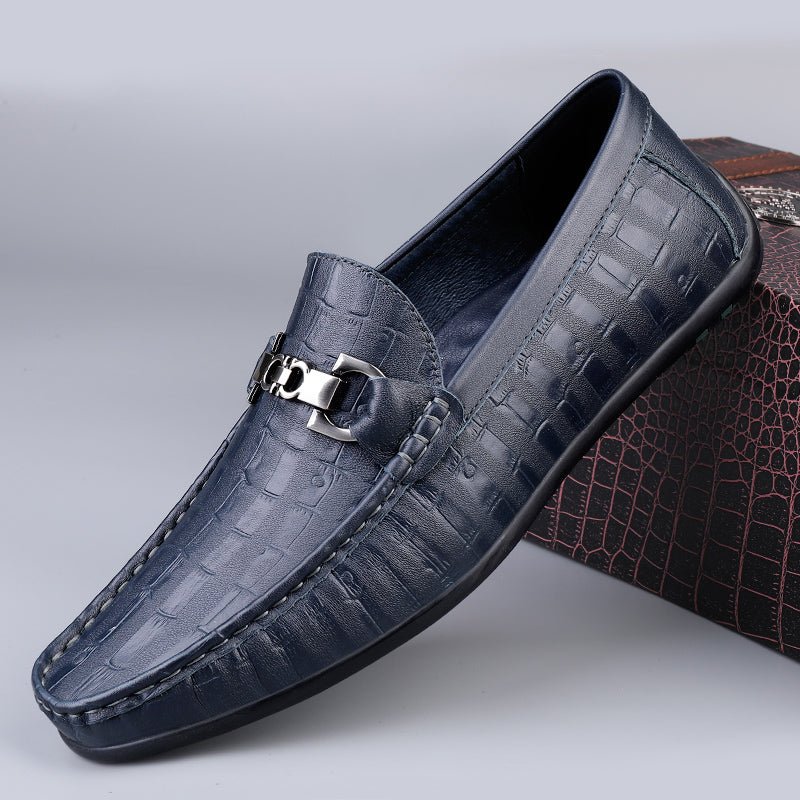 Pánske Mokasíny Modish Croctex Slip-on Driving - Modrá