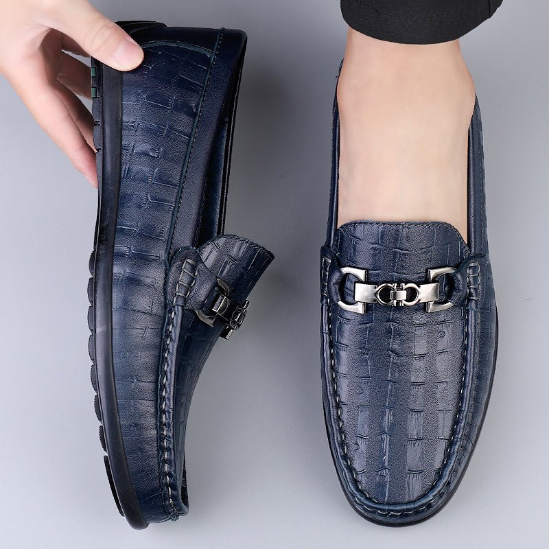 Pánske Mokasíny Modish Croctex Slip-on Driving - Modrá