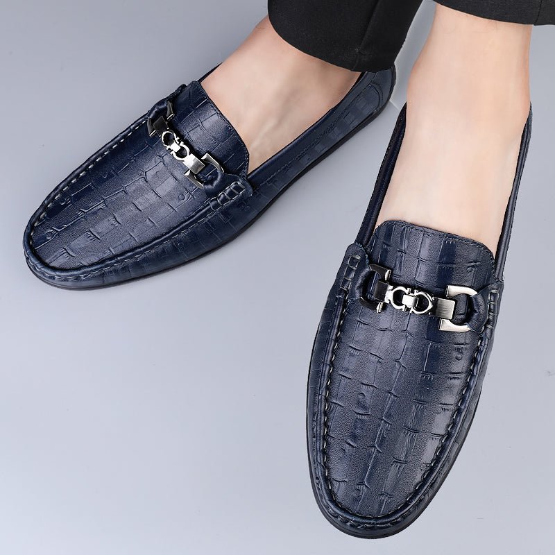 Pánske Mokasíny Modish Croctex Slip-on Driving - Modrá