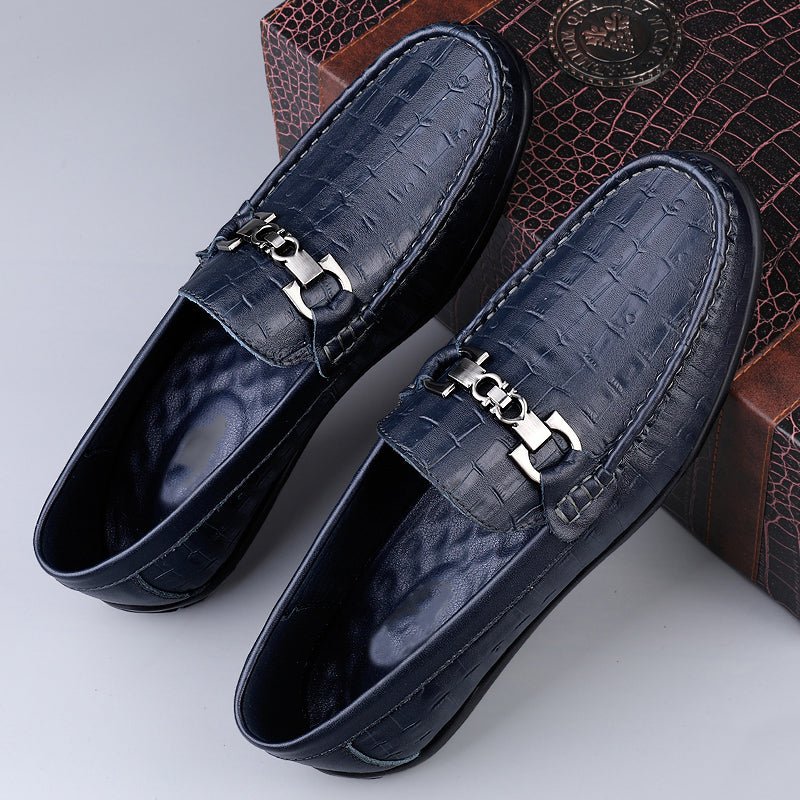 Pánske Mokasíny Modish Croctex Slip-on Driving - Modrá