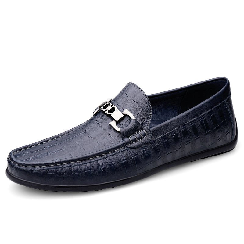 Pánske Mokasíny Modish Croctex Slip-on Driving - Modrá