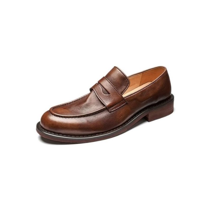 Pánske Mokasíny Modish Slip On Penny - Káva