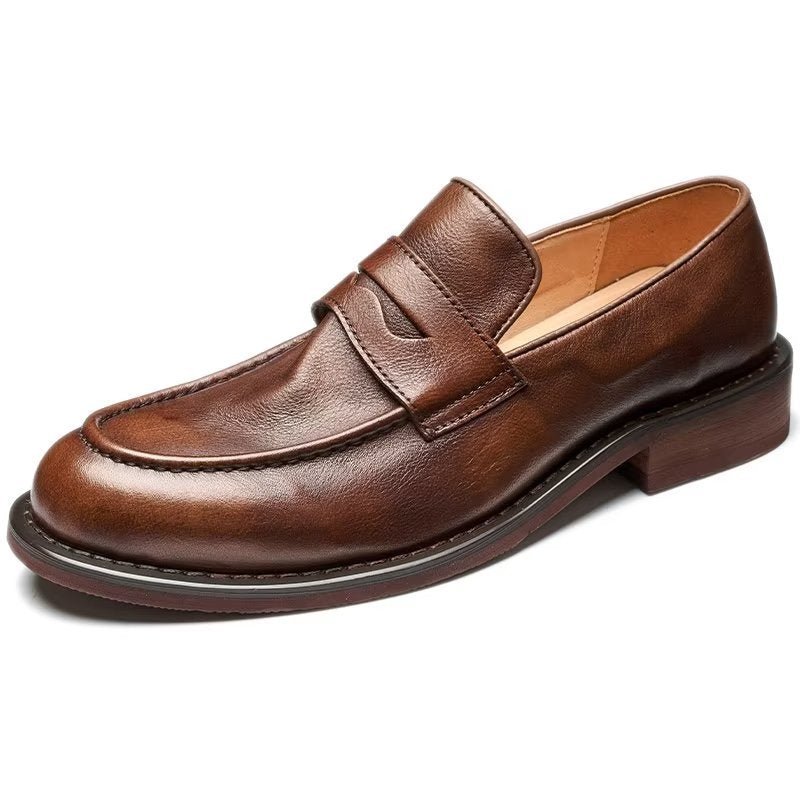 Pánske Mokasíny Modish Slip On Penny - Káva