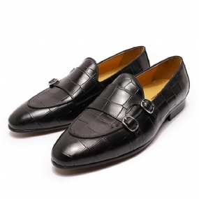 Pánske Mokasíny Monk Strap Slip On