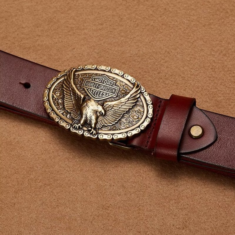 Pánske Opasky Eagle Embellished Belt - Červený Orol