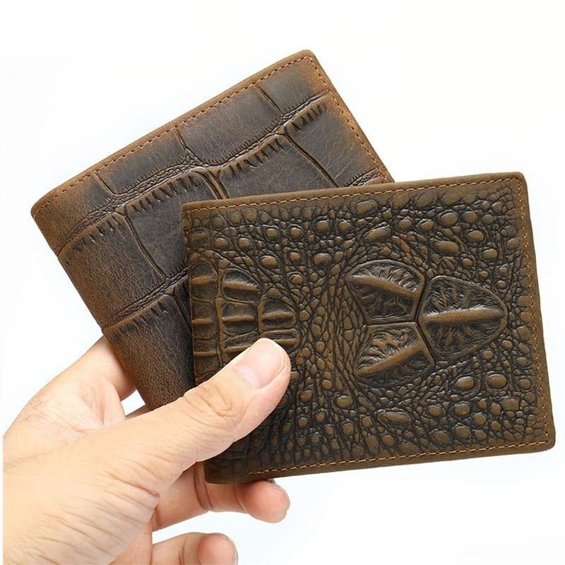 Pánske Peňaženky Exotic Zipper Bifold Wallet - Káva