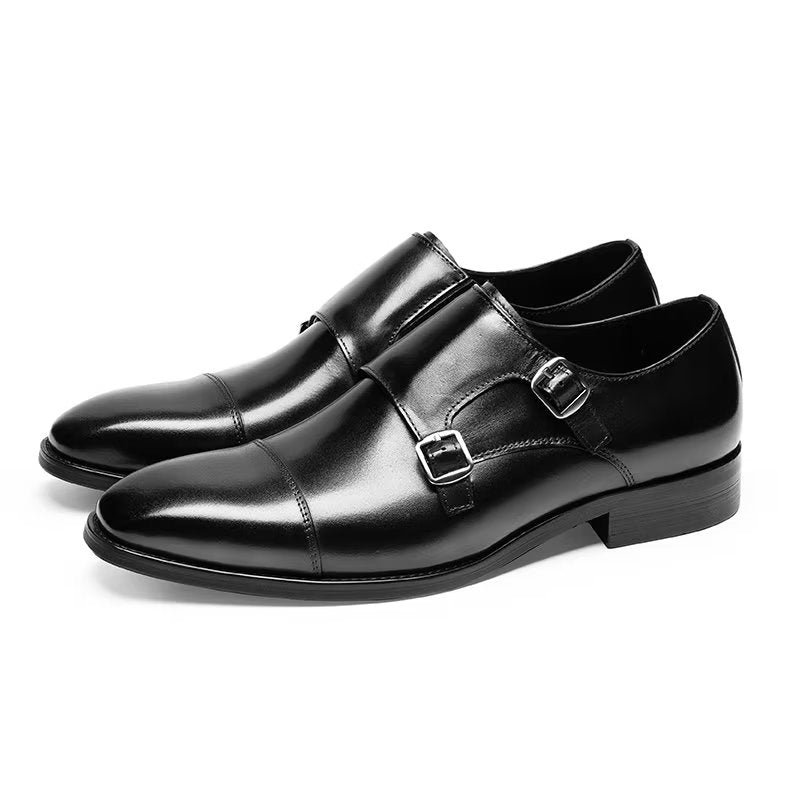 Pánske Spoločenské Topánky Monkstrap - Čierna