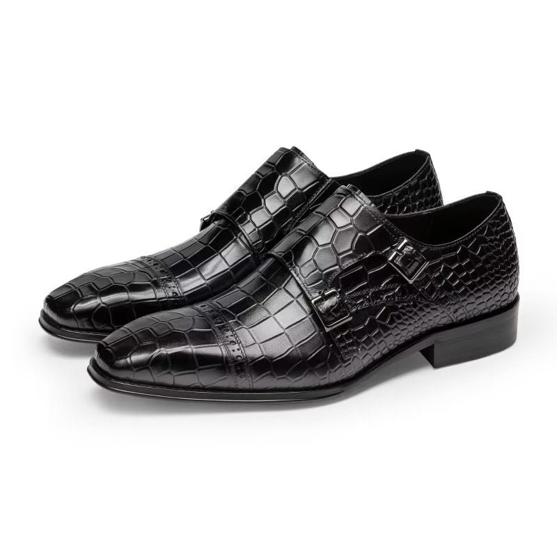 Pánske Spoločenské Topánky Monkstraps - Čierna