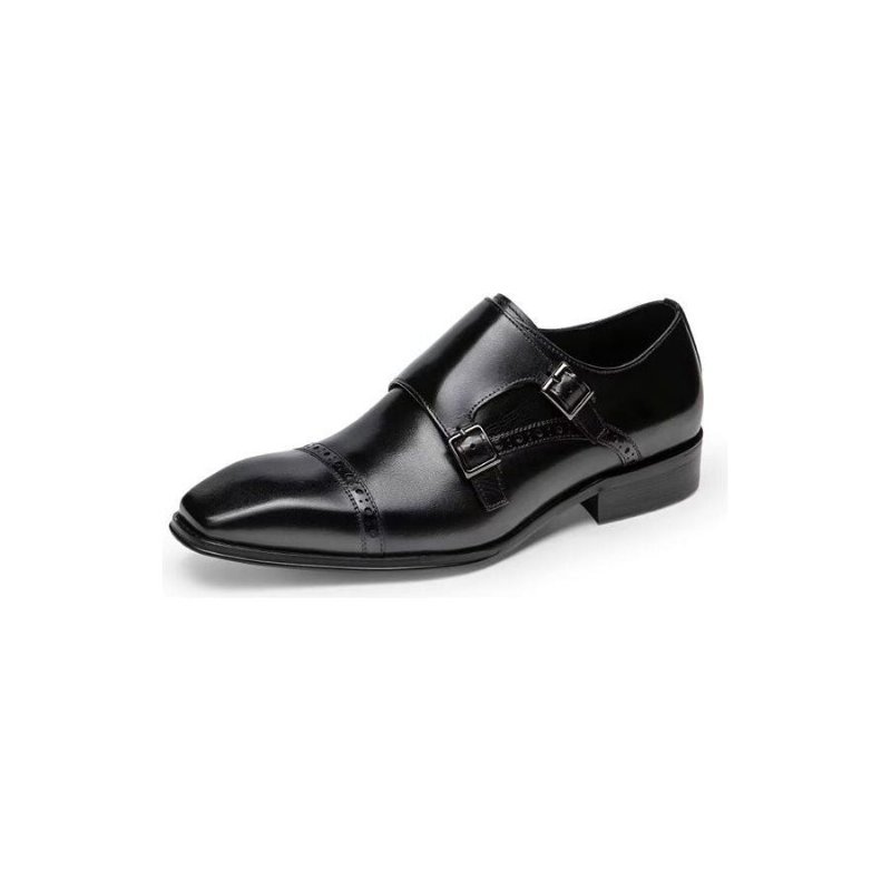 Pánske Spoločenské Topánky Monkstraps - Čierna