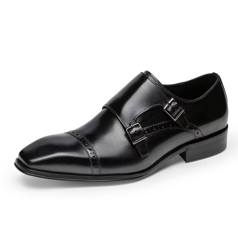 Pánske Spoločenské Topánky Monkstraps - Čierna