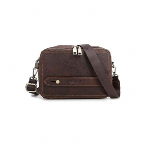 Pánske Tašky Cez Rameno Elegantná Kabelka Crazy Horse Leather Classic Crossbody