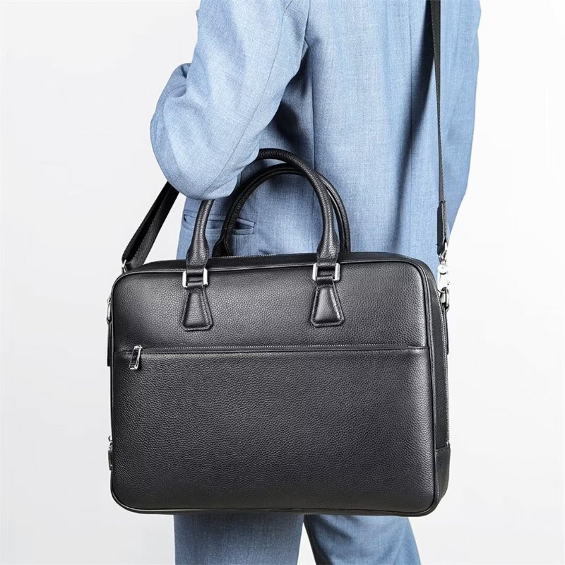 Pánske Tašky Cez Rameno Executive Elite Leather Bag - Čierna