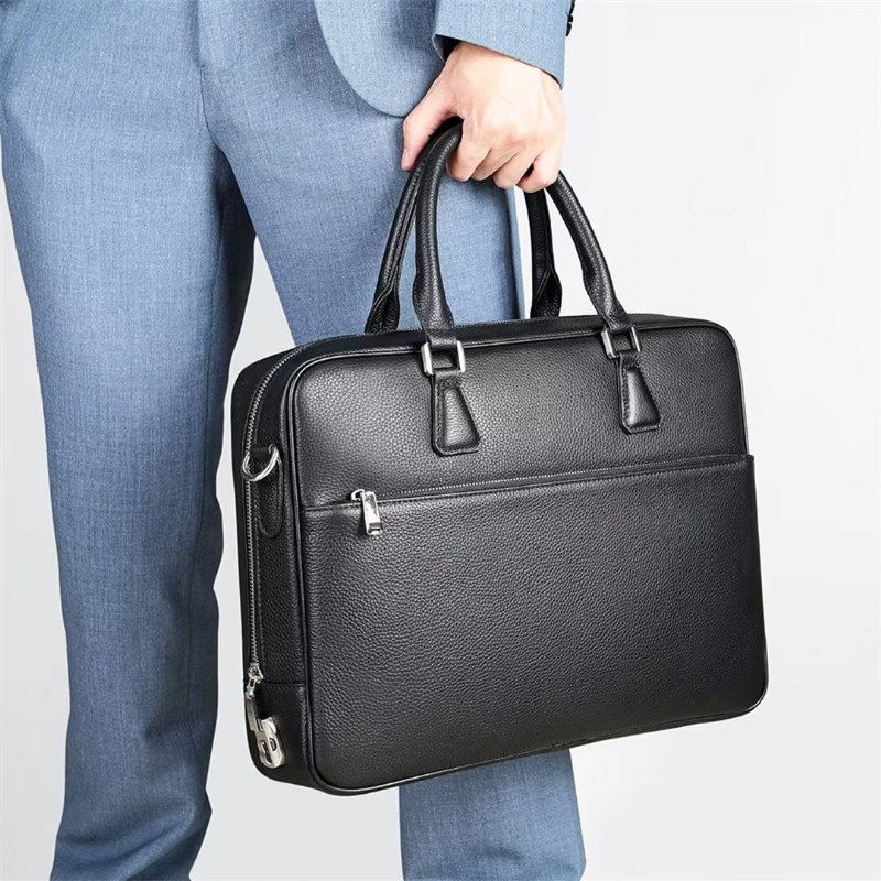 Pánske Tašky Cez Rameno Executive Elite Leather Bag - Čierna