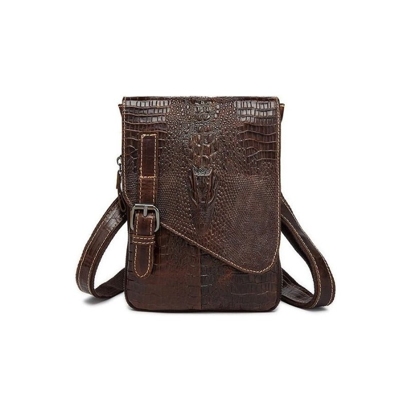 Pánske Tašky Cez Rameno Leather Box Messenger Taška