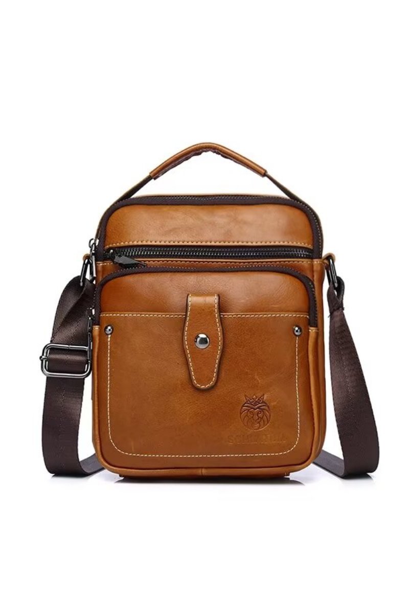 Pánske Tašky Cez Rameno Majestic Journey Leather Holdall - Čierna