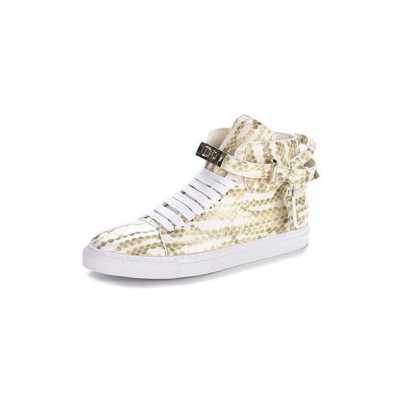 Pánske Tenisky Exotica High Top Sneakers - Biela